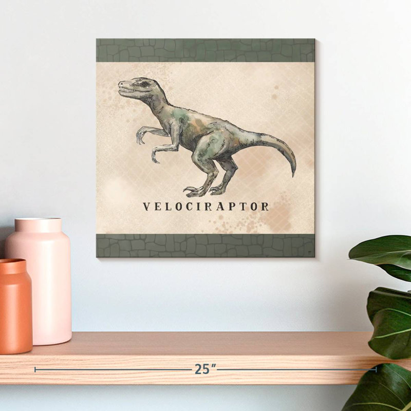 Velociraptor invasion de dinosaures, H 16 po x l 16 po