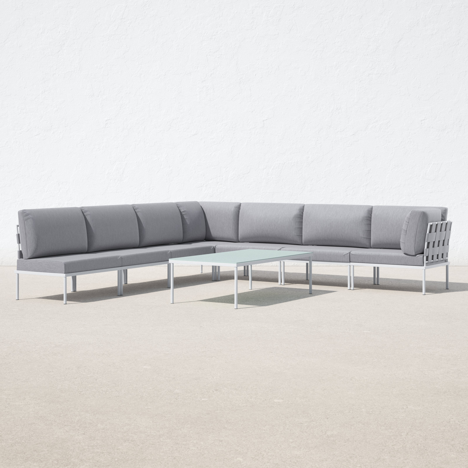 Harmony 8-Person Patio Seating Group, Gray