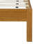 Base de lit plateforme en bois d'hévéa de qualité supérieure, base de lit très grand avec tête de lit incluse, lit moderne de style Mid-Century de couleur naturelle-130154288-130154290