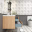 Meuble-lavabo simple 59 po avec plateau en acrylique Cresco-1207083134