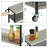 Black 34.56'' H x 16.65'' W Utility Cart-99341880