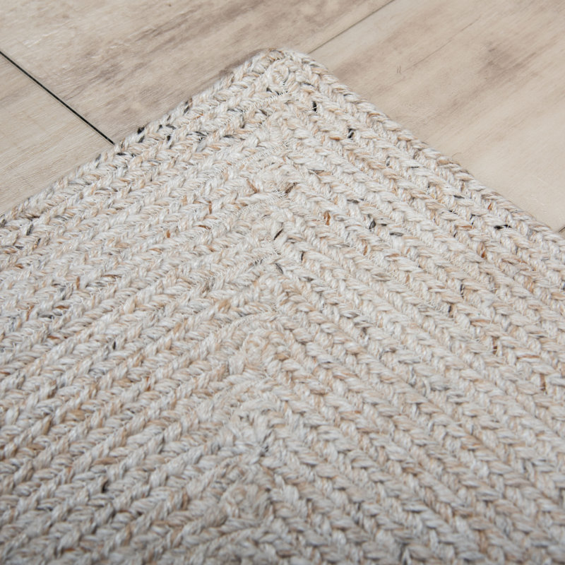 Tapis 100% polyester tissé à la main, Rectangle 5 pi x 7 pi 6 po