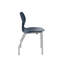 HON SmartLink 4-Leg Chair, Armless, Set of 4, Regatta Shell, Platinum Frame, 17.75"H-88127043-88127044