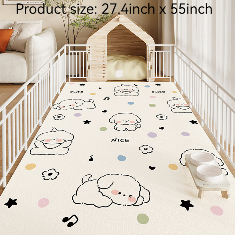 Tapis pour animaux de compagnie, H 0,15 po x l 27,4 po x P 55 po