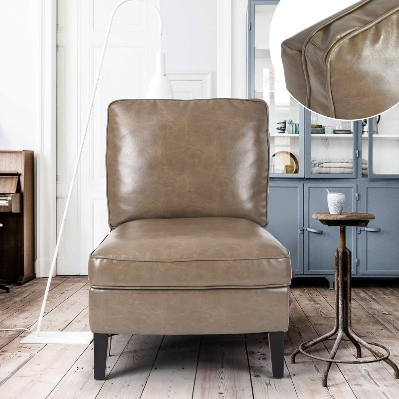 Edgell Faux Leather Accent Chair