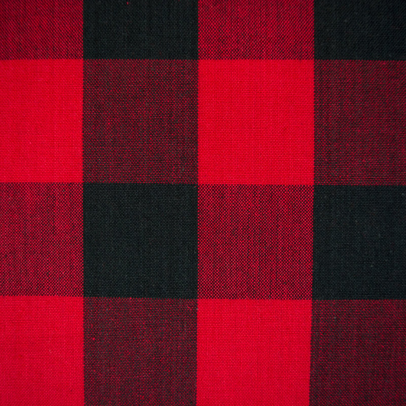 Wolsingham Gingham 100% Cotton Square Tablecloth, 52" L x 52" W, Red