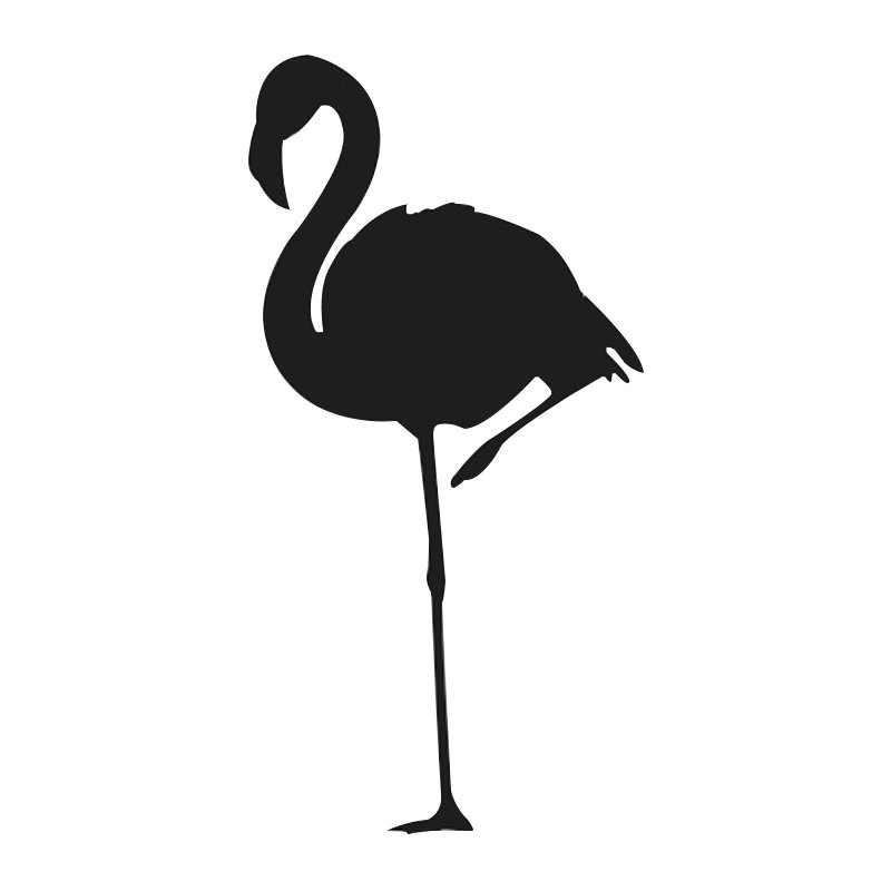 Animals Wall Decal, Black, Large