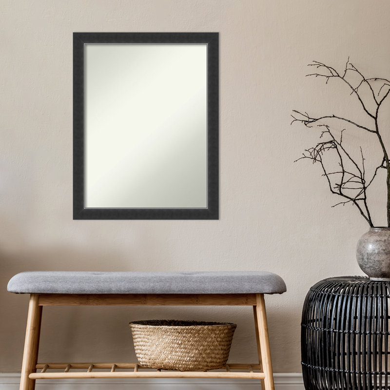 Miroir d'appoint mural, H 27 po x l 21 po, Blanc mat