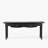 Isabel Spindle 2-Drawer Black Console Table