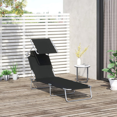 Chaise longue d'extérieur Outsunny
