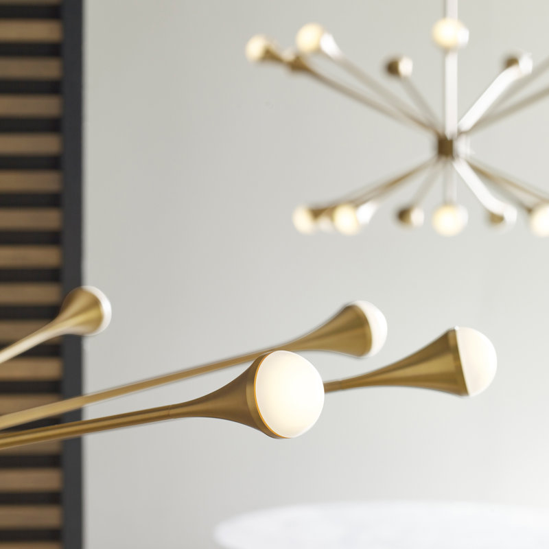 Lody 20 - Light LED Chandelier, Aged Brass