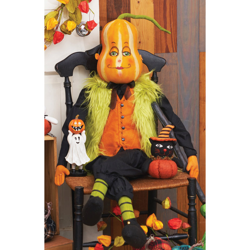 Figurine fantôme en citrouille d'Halloween