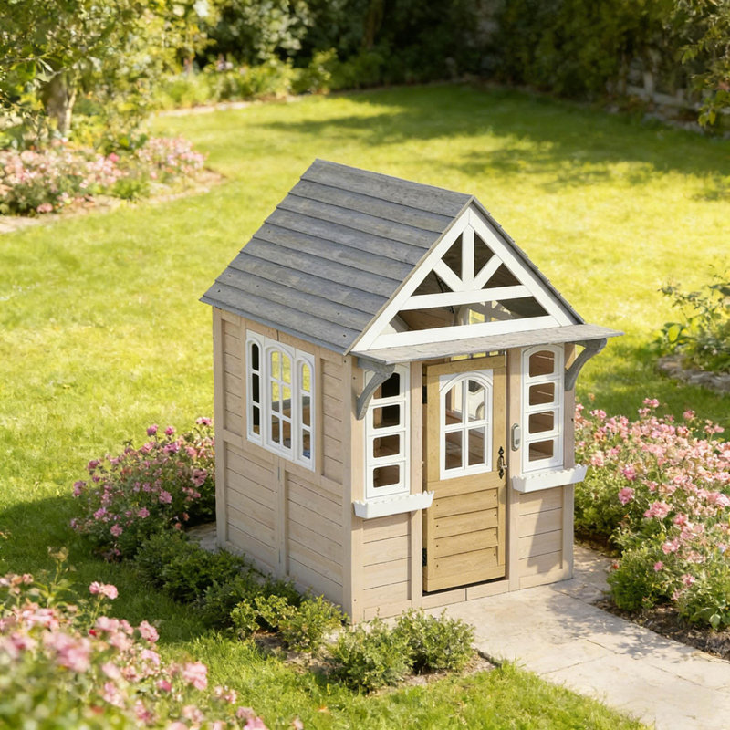 Maisonnette en bois robuste, maisonnette d'extérieur