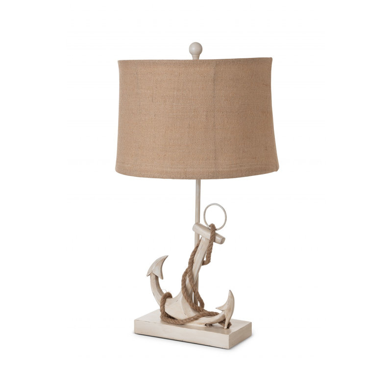 Anney Metal Table Lamp, White