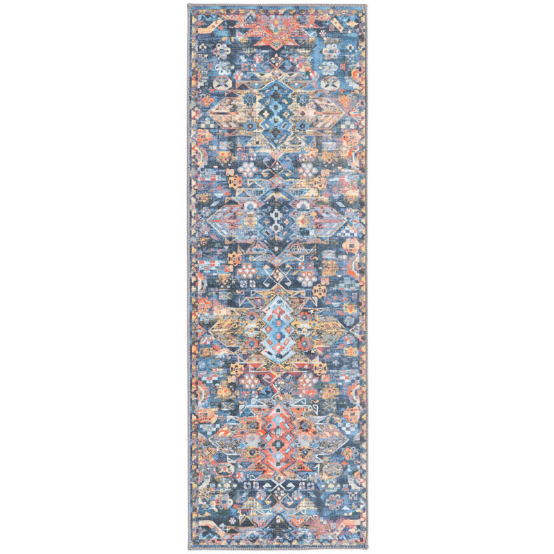 Oppie Performance Chenille Oriental Indoor Rug, Runner 2' x 6'