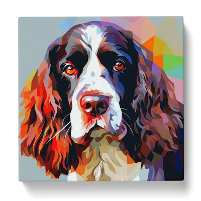 English Springer Spaniel Constructivism No.3 - Wrapped Canvas