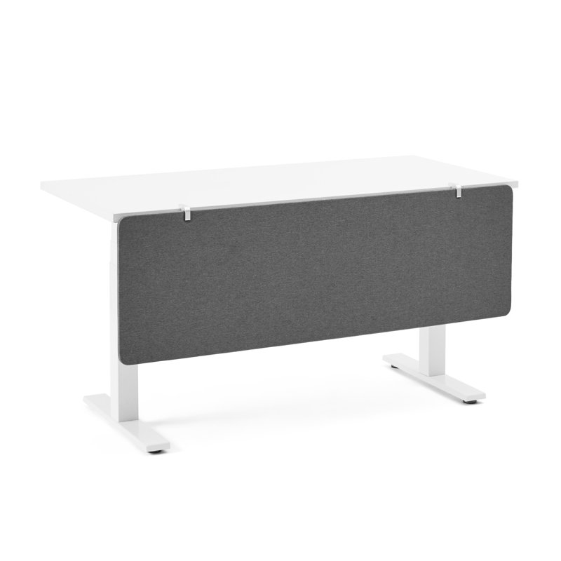 Panneau de modestie en tissu Pinnable, H 17,5 po x L 55 po, Gris foncé