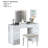 Contemporary Style 1Pc Vanity Set  Mirror LED Lights Storage Drawers Wooden Glides Stool Included Bedroom Furniture