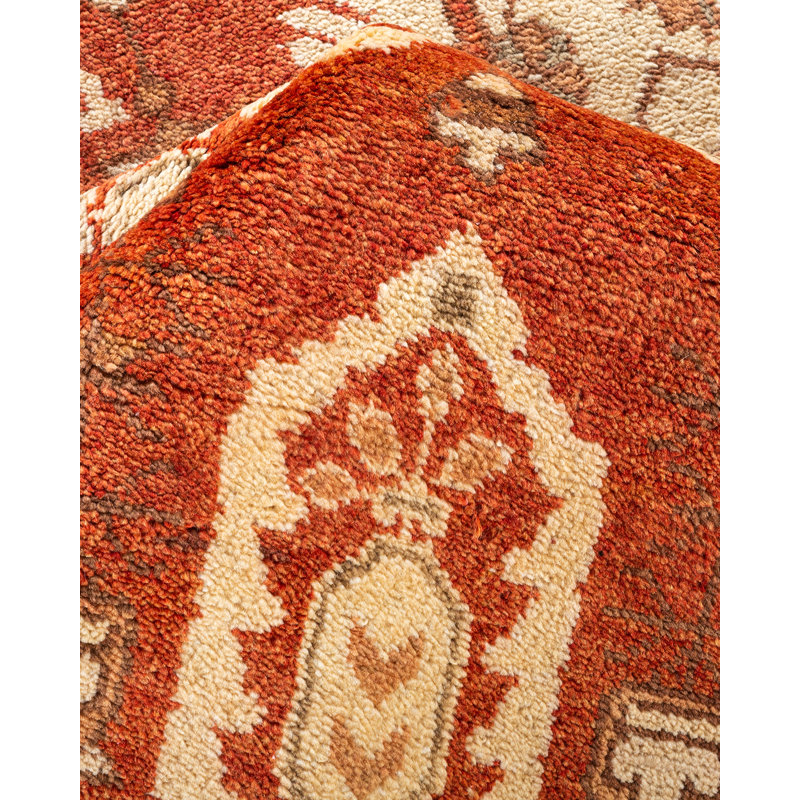 Tapis unique noué à la main 9 pi 3 po x 12 pi 3 po Senahid