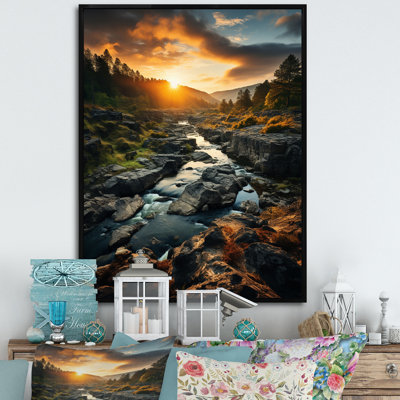 «Sunset in West Virginia Landscape», reproduction sur toile