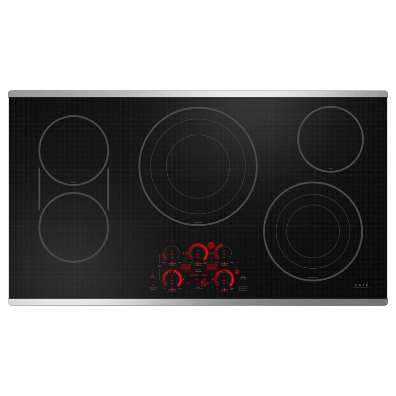 36.13" Electric Cooktop with 5 Elements, Stainless Steel