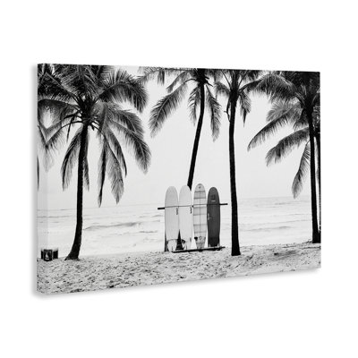 Centered Surf Boards View Canvas Wall Art by Sisi and Seb