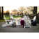 Classic Folding Adirondack 6-Piece Conversation Set with Fire Pit Table