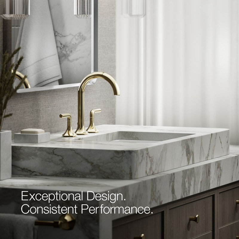 Occasion Single Hole Bathroom Faucet, Vibrant French Gold