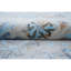 Tapis argenté et turquoise noué à la main de haute qualité-64646067