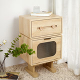 MDF Creative Rotatable Robot Storage Side Table