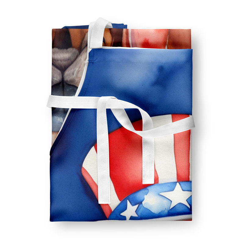 Patriotic American Apron, Redbone Coonhound