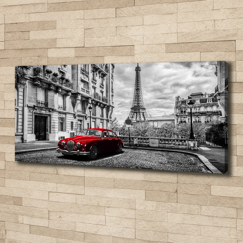 Red Limousine - Wrapped Canvas Print