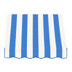 Bright Blue/White Stripe