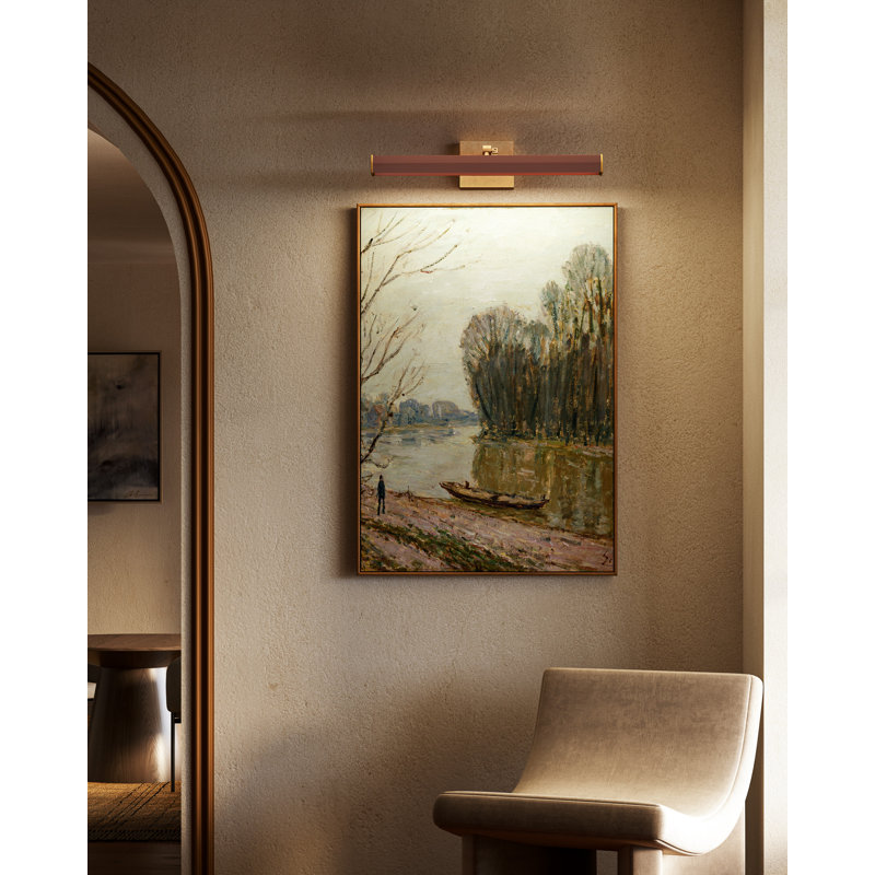 Gemma Wall Mounted, Vintage Brass/Burgundy