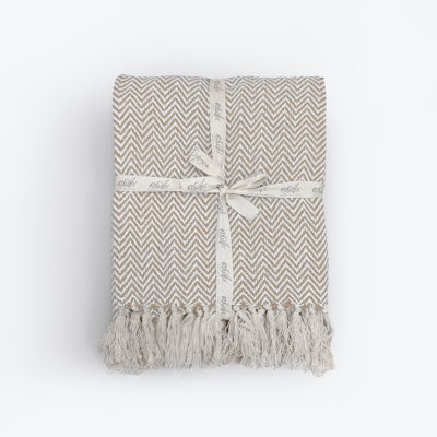 Audley Chevron Herringbone Throw Blanket