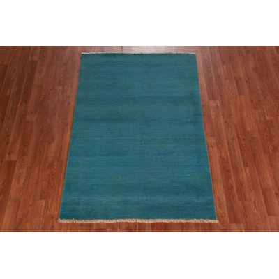 Tapis bleu sarcelle Gabbeh 3 x 5