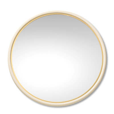 Shagreen Flat Engineered Wood Wall Mirror