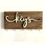 Porte-clés mural en bois rustique "Keys"