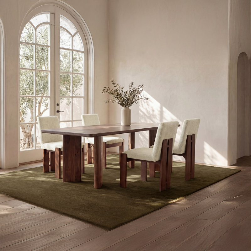 Mia Dining Chair Beige-Set of Two