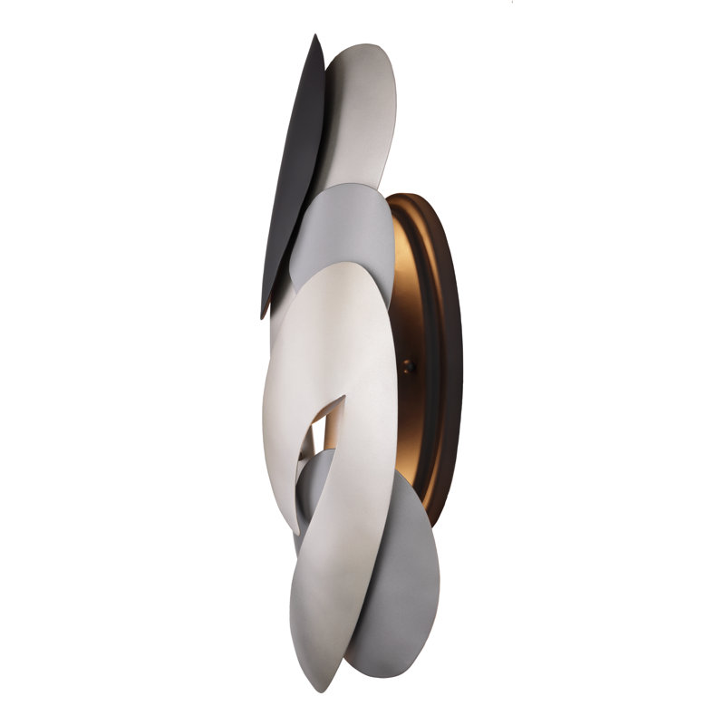 George Kovacs Metalo Misto 2 Light Wall Sconce In Coal With Atlas And Midnight S Finish