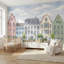 Papier peint pastel européen Watercolor Street-732061681-732061682