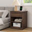 Table de chevet en bois avec 1 tiroir et tablettes, table de bout pour la chambre à coucher-89434050