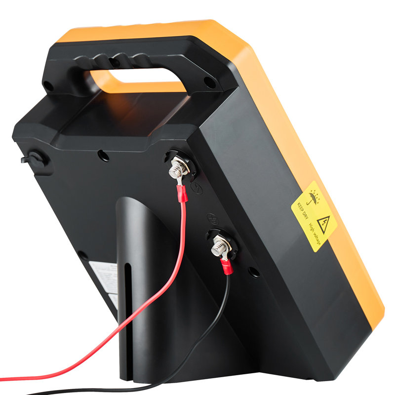Solar-Powered Fence Charger, 0.3J 8 kV Electric Fence Energizer, 1.86-Mile Coverage, Durable and Weather-Resistant, 7-Day Operation, Ideal for Livestock, Poultry, and Garden Security