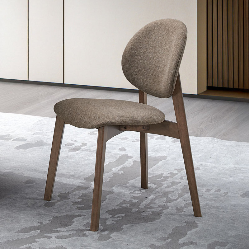 Chaise d'appoint Hadasa (lot de 2), Marron clair