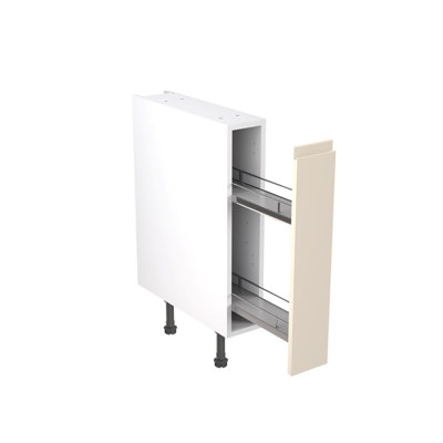 KitchenKit Flatpack J Pull Gloss Base Unit With Pull-Out