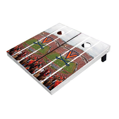 Planches de cornhole à rayures longues 2 pi x 3 pi Virginia Cavaliers Stadium