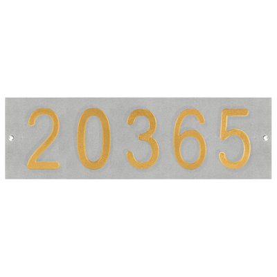 Colourtree Personalized 5-Digit Flush Mount House Numbers Horizontal Street Address Wall Plaque – Custom Horizontal Outdoor Home Sign