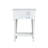 , White 1-Drawer Nightstand