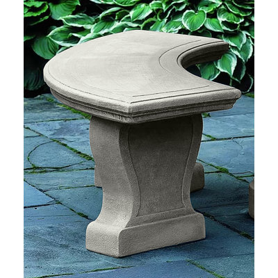 Banc de jardin en pierre Palladio