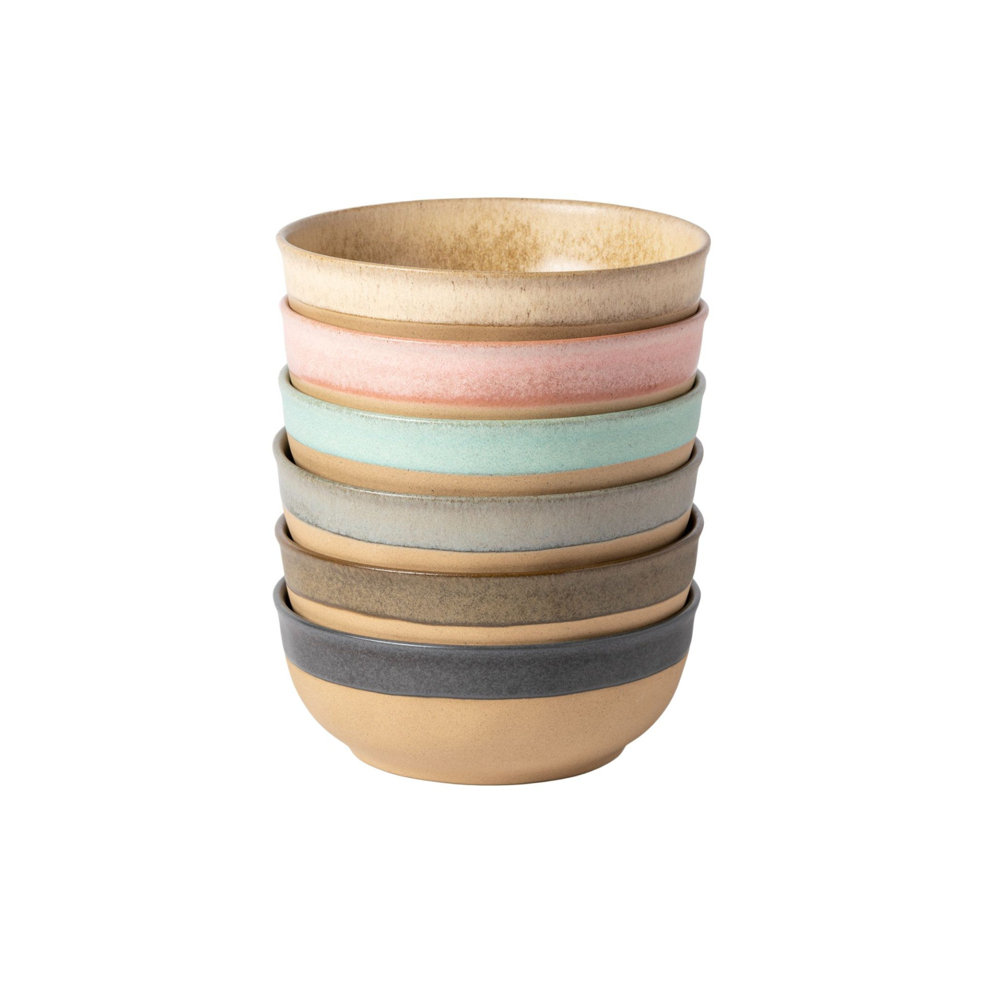 Arenito 33.5oz. Handmade Stoneware Cereal Bowl, Mauve Rose